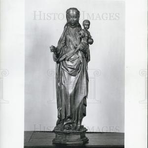 1957 Press Photo "Madonna and Child" by Flemish Cheapest For Sale