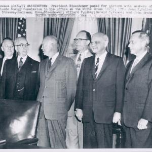 1957 Pres Eisenhower Atomic Enrgy Comm Press Photo Best Wholesale Online
