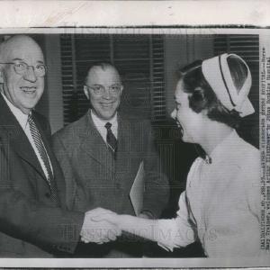 1957 Press Photo Arthur Eisenhower, Mary Trainer For Sale Free Shipping