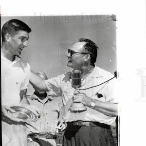1957 Press Photo Barry MacKay, tennis player Collections Cheap Pice
