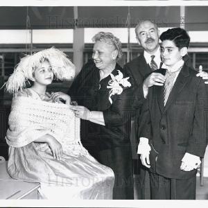 1957 Press Photo "Miss Blanche Pruca" Clearance Free Shipping