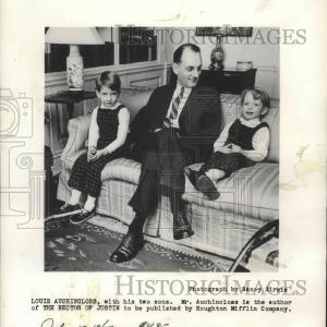 1966 Press Photo Author "The Rector of Justin" Louis Auchincloss & Sons With Credit Card Cheap Online