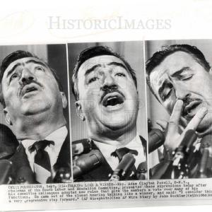 1966 Press Photo Adam Clayton Powell Chairman Outlet Visit