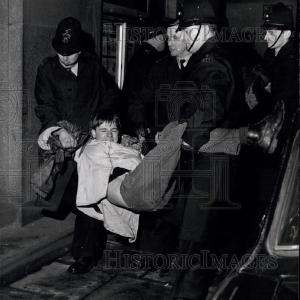 1961 Press Photo Police Fight Battles with Demonstrators Buy Cheap Discounts