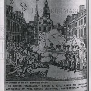 1961 Press Photo The Boston massacre Cheap Free Shipping