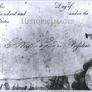 1960 Press Photo George Washington's signature Recommend