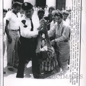 1960 Press Photo Caracas Venezuela Injured Demonstrator For Sale Wholesale Pice
