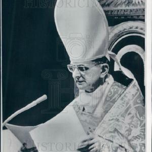 1965 Press Photo Pope Paul VI Catholic Church Sale Comfortable