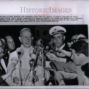 1968 Press Photo Pope Paul VI Leonardo Da Vinci airport Pick A Best For Sale