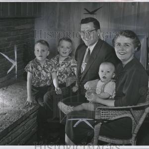 1956 Press Photo Robert Griffin Traverse City children Cheap Footlocker