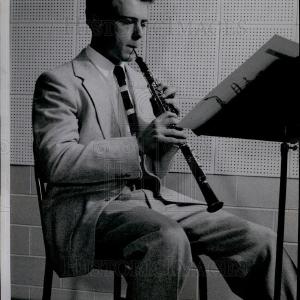 1956 Press Photo Ronald freehling oboe player from Manucil Denver Symphony orch Clearance Very Cheap