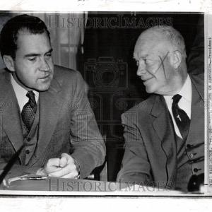 1956 Press Photo President Eisenhower Richard Nixon Brand New Unisex Sale Online