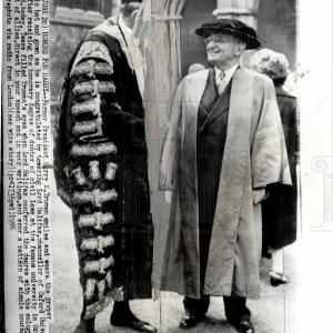 1956 Press Photo President Harry Truman receiving Civil Cheap Pices Authentic