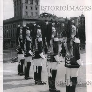 1956 Press Photo Corrazzieri, bodyguards of Italian President Cheap Sale Wholesale Pice