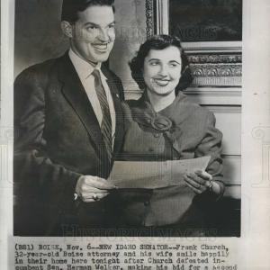 1956 Press Photo Frank Church Idaho Senator Cheap Low Pice