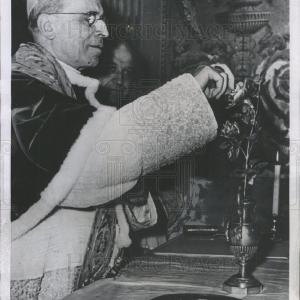 1956 Press Photo Pope Pius XII View For Sale