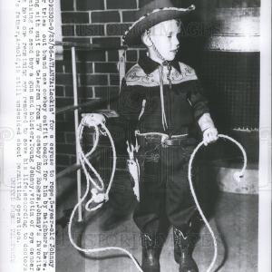 1956 Press Photo Johnny Pair Blind Boy Clearance Inexpensive