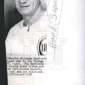 1956 Press Photo Hank Sauer St. Louis Cardinals Sale Footlocker Pictures