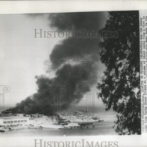 1956 Press Photo Fire Treasure Island Yerba Buena - RRW52379 Sale Top Quality