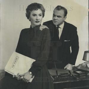 1956 Press Photo Barbara Stanwyck and James Cagney star in "The Wilder Years." Cheap Sale Best Wholesale