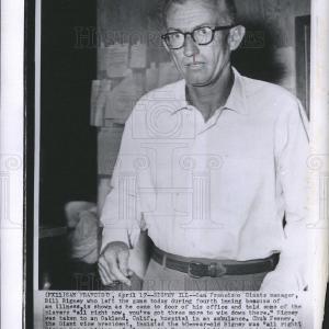 1958 Press Photo Bill Rigney San Francisco Giants Pictures Cheap Pice