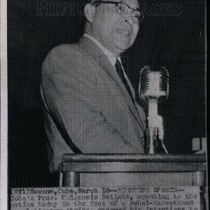 1958 Press Photo Cuba President Fulgencio Batista Sale Footlocker Finishline