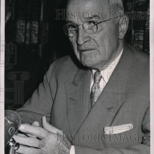 1958 Press Photo Former President Harry S. Truman Sale 2025
