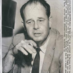 1958 Press Photo Bill Norman Detroit Tigers Fashionable