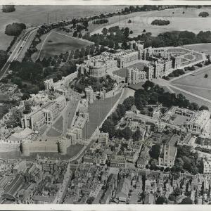 1958 Press Photo Aerial, Windsor Castle Newest Online
