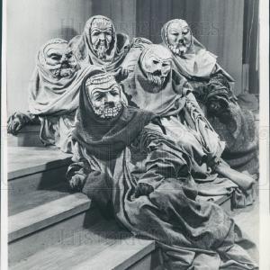 1957 Theater Oedipus Rex Scene Press Photo Best Seller