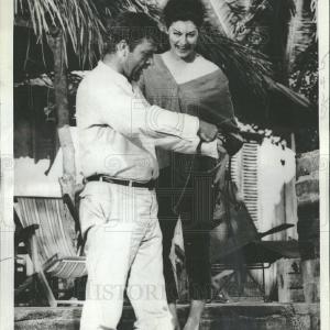 1964 Press Photo Burton and Gardner Night of the Iguana Fashionable