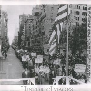 1956 Press Photo "March of Mourning" Marketable Online