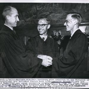 1955 Press Photo Twin Brothers Ministry of Evangelical and Reformed Church Clearance Newest