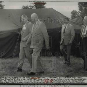 1955 Press Photo President Eisenhower,Defense Mobilizer Arthur Flemming Best For Sale