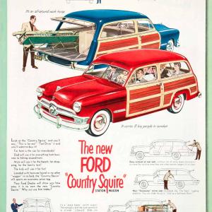 1950 Ad Country Squire Station Wagon Ford Motor Vehicles Dearborn COLL1 Buy Cheap New