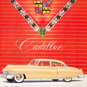 1950 Ad Cadillac Car De Ville Auto General Motors Vehicle Sedan Luxury YFT5 Free Shipping Online