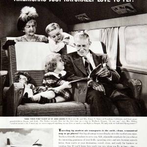 1950 Ad Douglas Air Transport Aircraft DC 8 Santa Monica Raggedy Ann COLL1 Cheap Sale Genuine