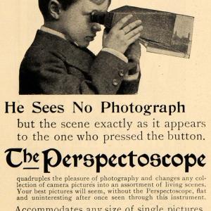 1898 Ad Perspectoscope Photograph Parliament Toy Camera - ORIGINAL MCC1 Sale Tumblr