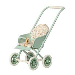Baby Mouse / Bunny Stroller (Micro) in Mint by Maileg Pay With Paypal For Sale