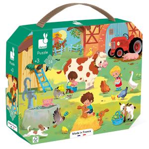 A Day At The Farm Puzzle by Janod Discount Big Sale