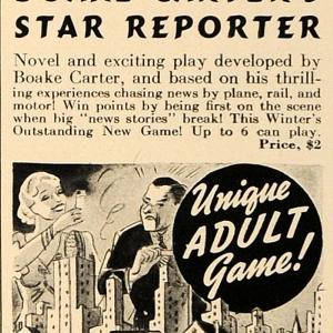 1937 Ad Parker Brothers Games Monopoly Boake Carter - ORIGINAL ADVERTISING ESQ1 2025 Cheap Pice