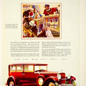 1929 Advert Packard Tusk Red Automobile Eight Car Transportation Vehicle SCA7 Discount Online