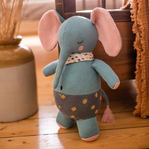 (7154) Kuscheltier Elefant mit gepunkteter Hose "Anton", dunkelblau/pink Free Shipping Cheap Online