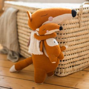 (7142) Kuscheltier Fuchs Hanni mit Baby Cheap Pictures
