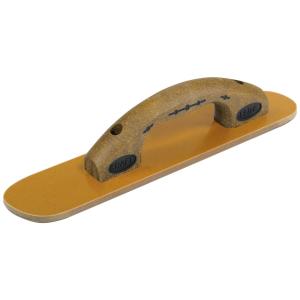 Kraft Tool CFE524K Elite Series Five Star 20" x 3-1/2" Round End Laminated Canvas-Resin Hand Float with Cork Handle Discount Supply