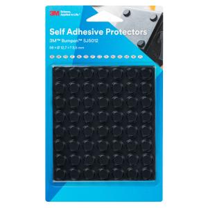 3M Bumpon SJ5012Bl Elastic Buffer Mini-Pack, Black, 56 Pieces, 12.7 x3.5 mm Discount Low Shipping Fee