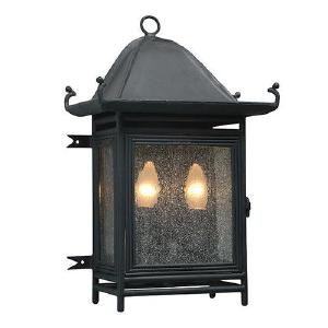 Forged Wall Light Outdoor Medium Sand Black 2x E14 Discount Release Dates