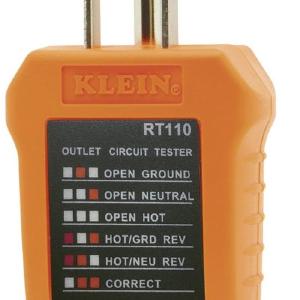 Klein Tools RT110 Receptacle Outlet Tester, Orange/Black Visit New