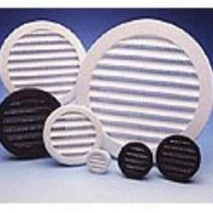 Maurice Franklin PLW100 4" Round Plastic Louver, White, 4" Classic For Sale
