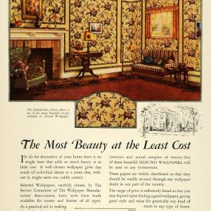 1927 Ad Wall paper Chamberlain Pattern Home Wall Decor - ORIGINAL THB1 Cost Cheap Pice